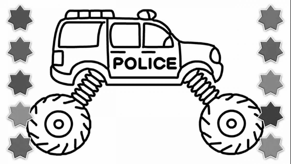 Cop monster truck #4