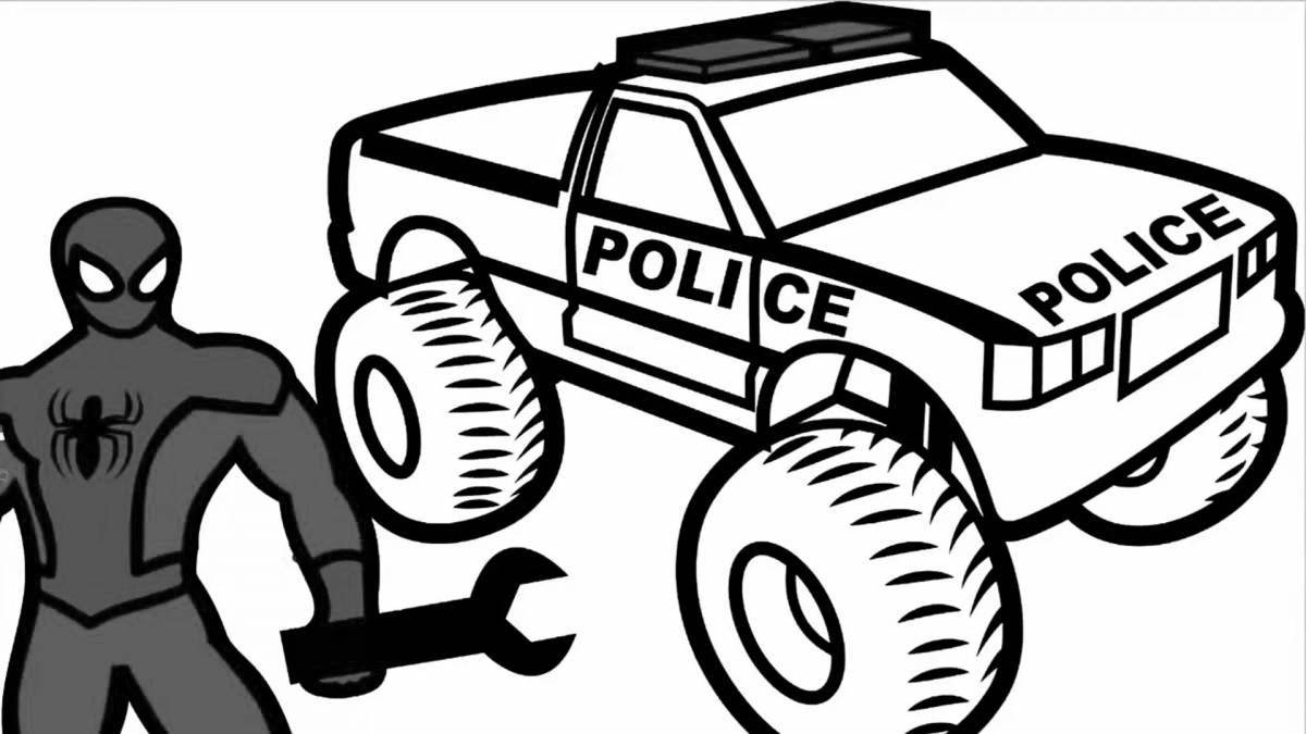Cop monster truck #6