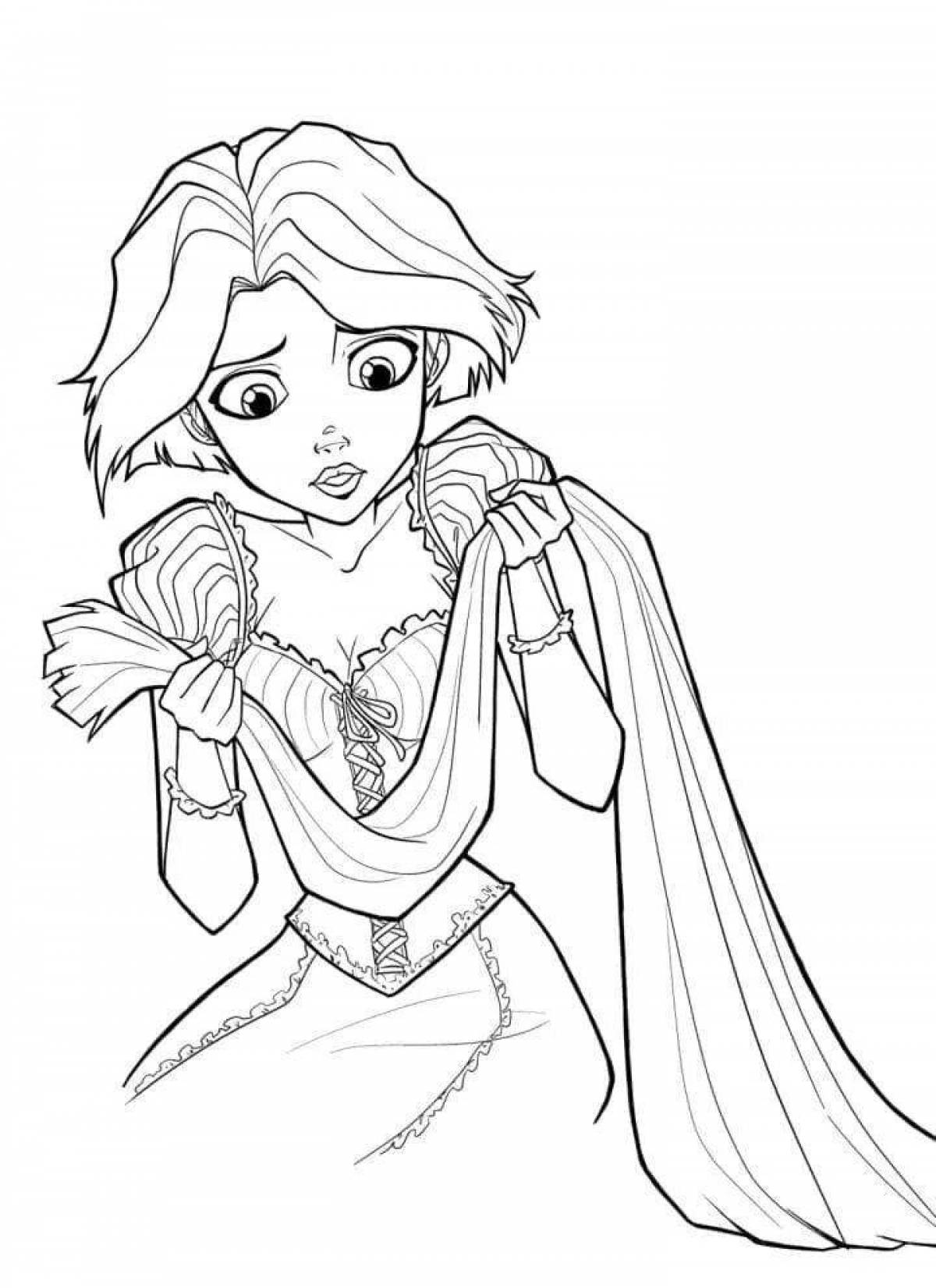 Tangled dazzling coloring new story
