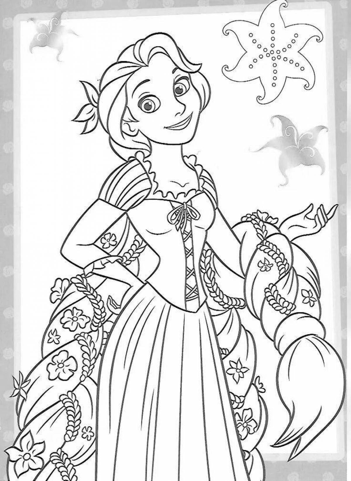 Coloring rapunzel new story