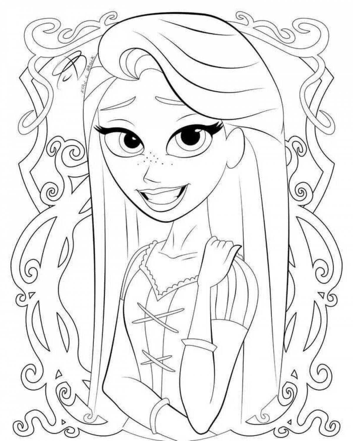 Hypnotizing coloring book rapunzel new story