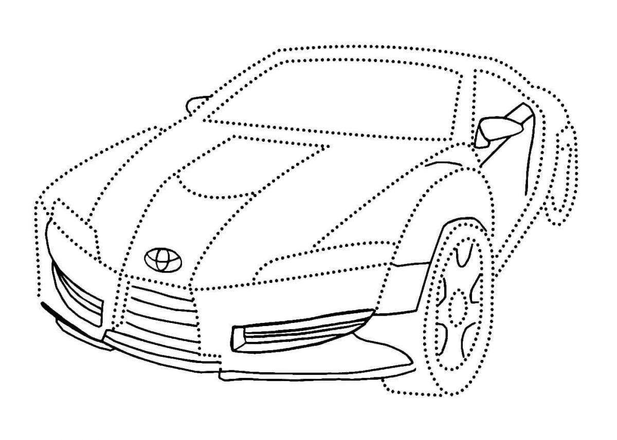 Coloring pages adorable cars for boys 6-7 years old