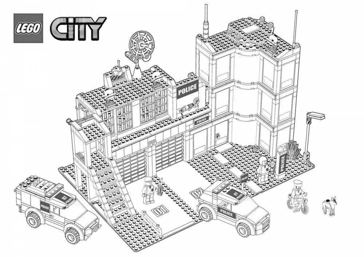 Great lego city police coloring book