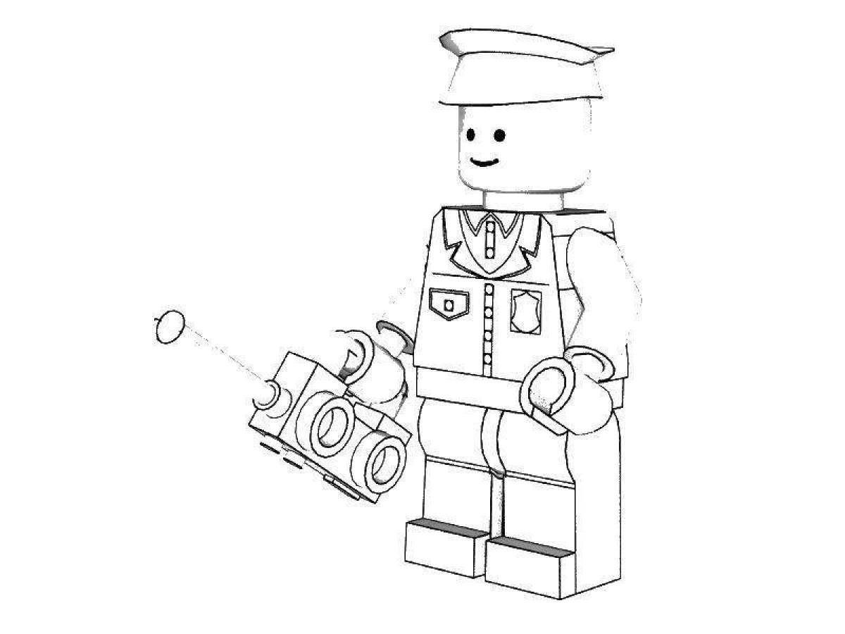 Lego city police marvelous coloring book