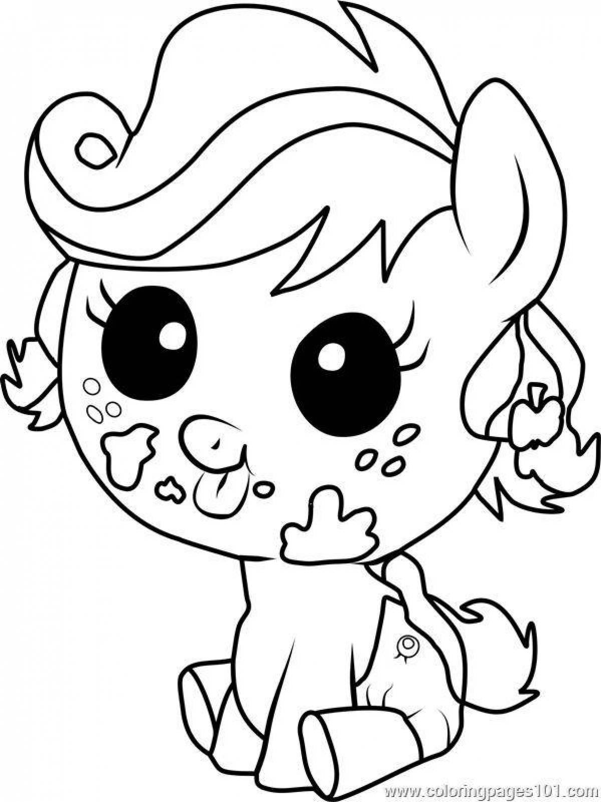 Живая раскраска “Мой маленький пони. Девочки из Эквестрии: Пинки Пай, Радуга Дэш и Эпплджек”