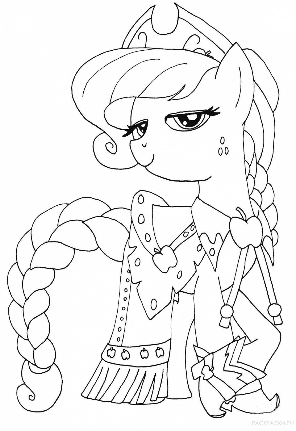 Apple jack pony coloring book