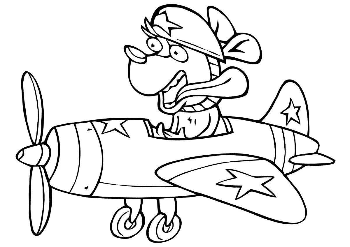 Baby Outstanding Pilot Coloring Page