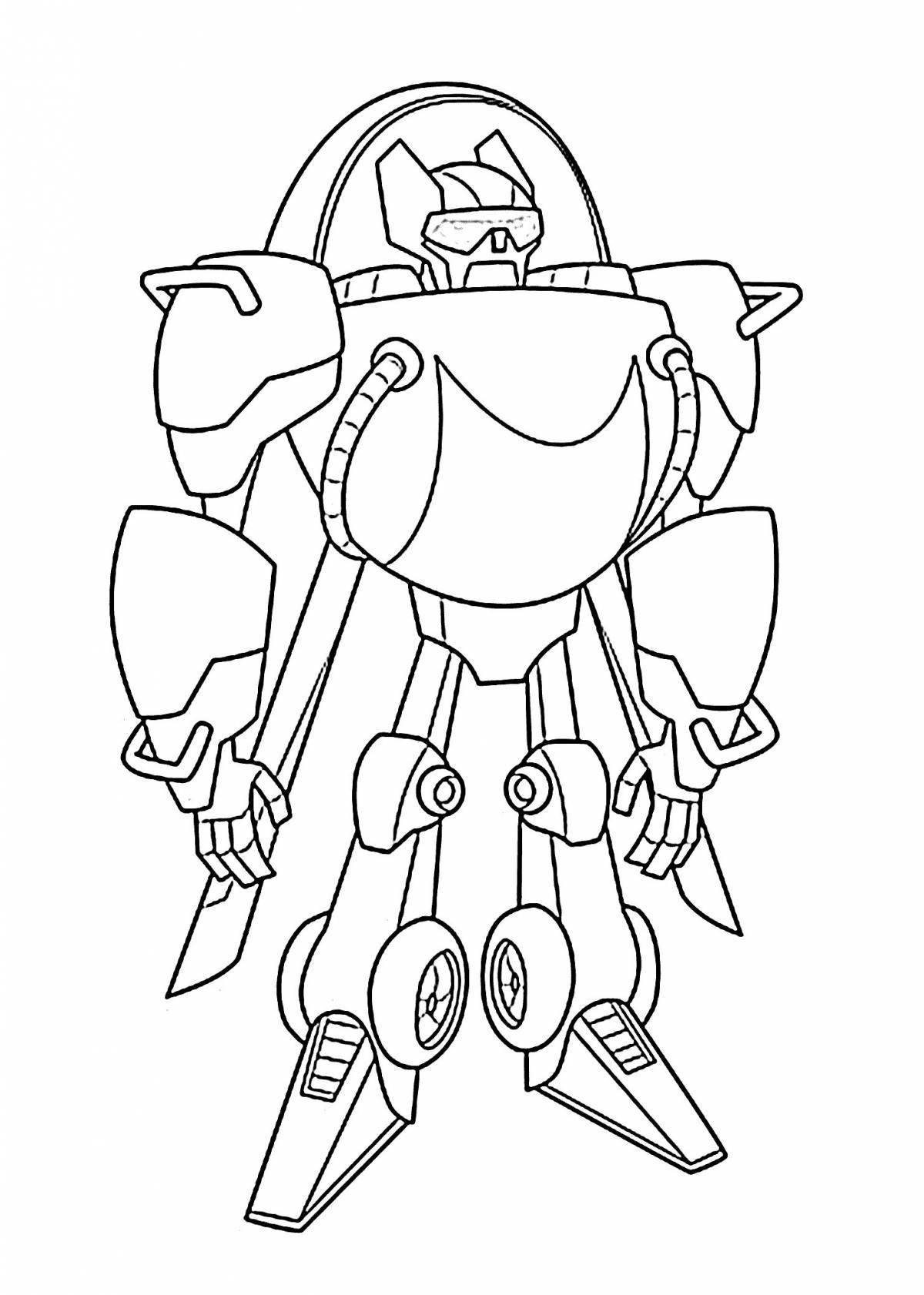 Crazy Tobots coloring page