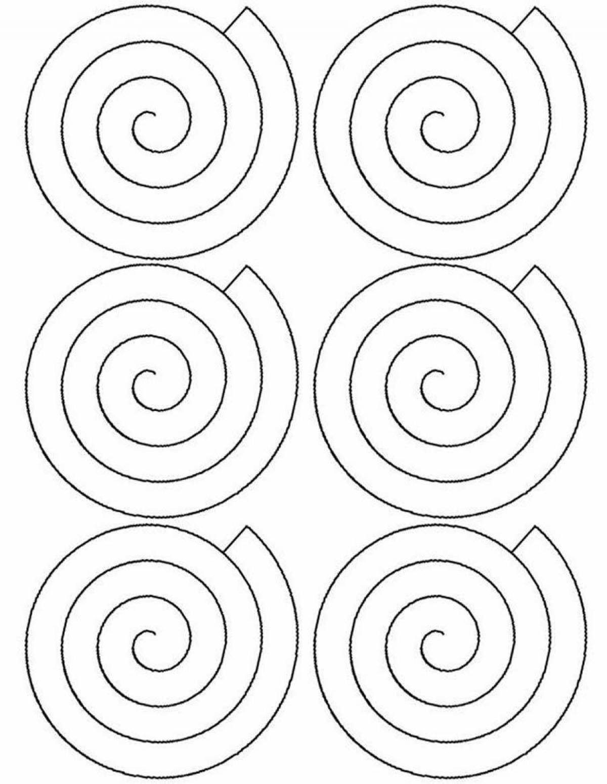 Great spiral coloring app