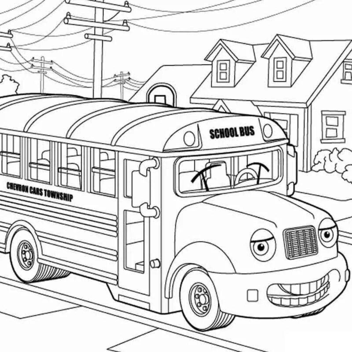 Анимированные автобусы для мальчиков