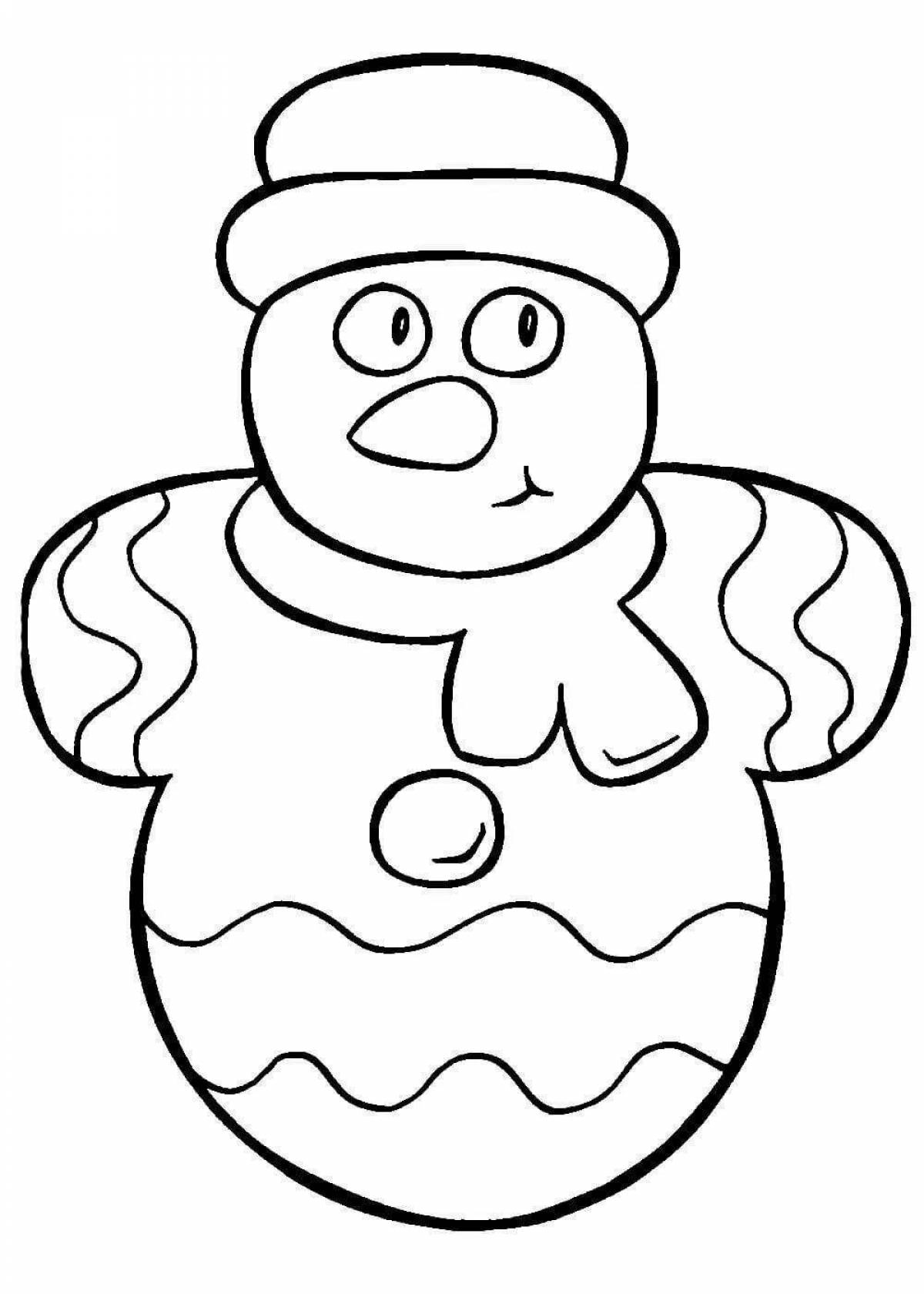 Cute Christmas toys coloring book