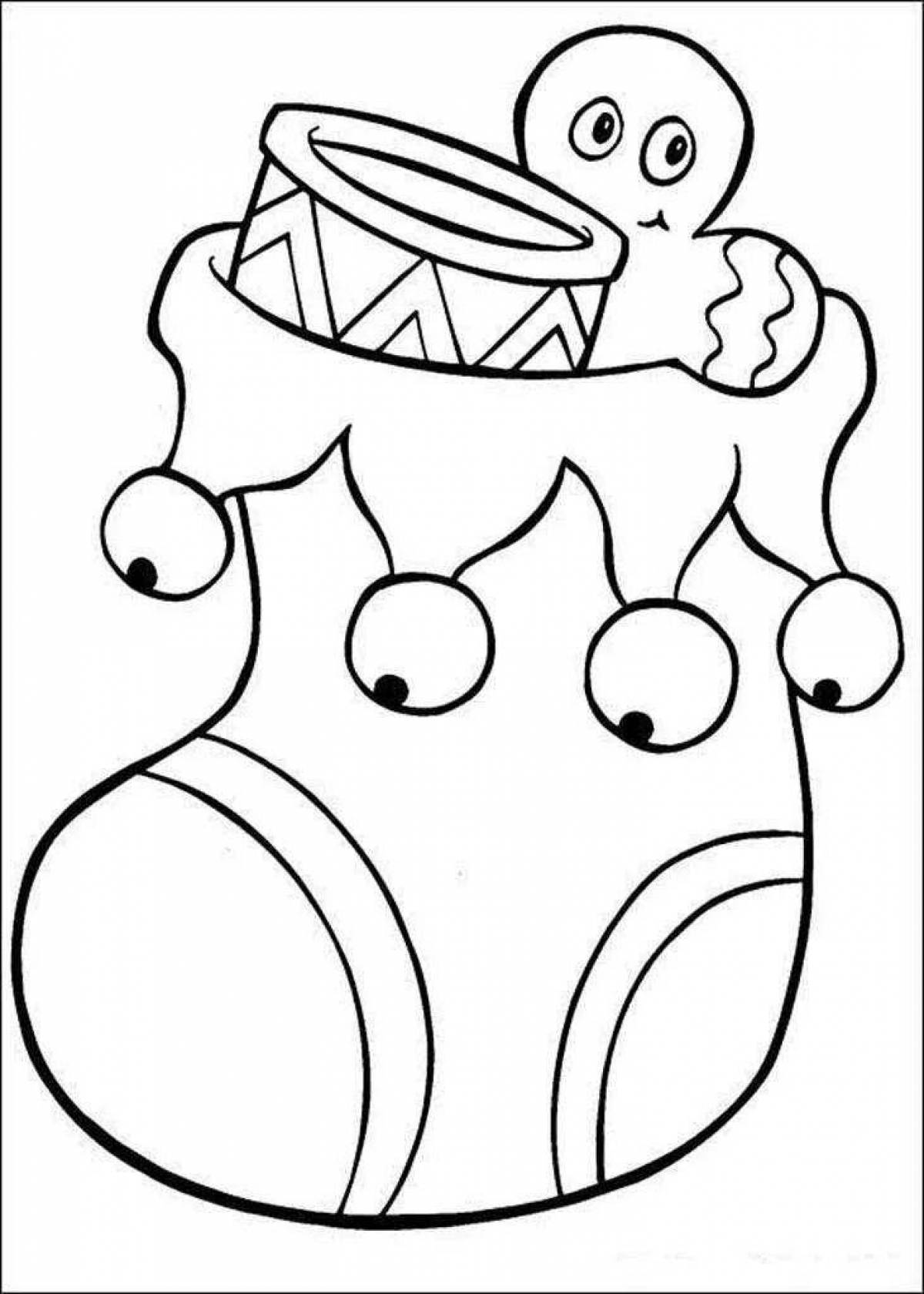 Amazing Christmas toys coloring book