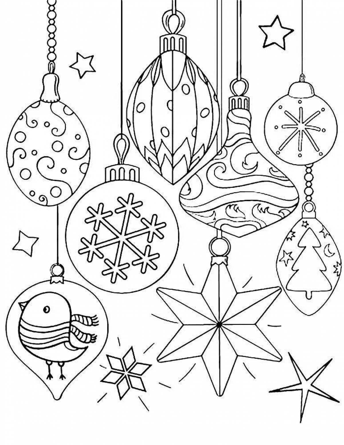 Christmas toys coloring book