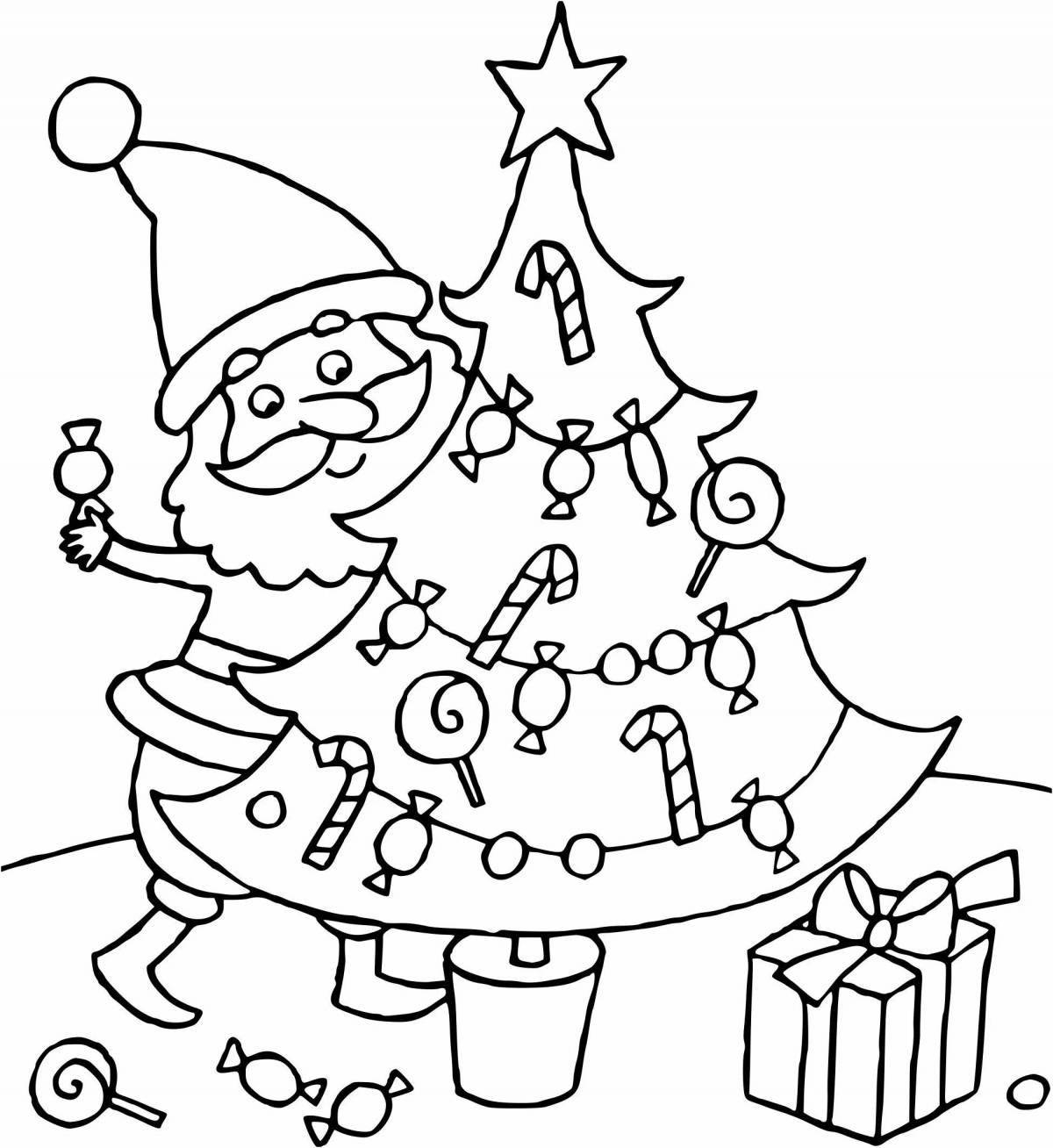Santa Claus and Christmas tree #3