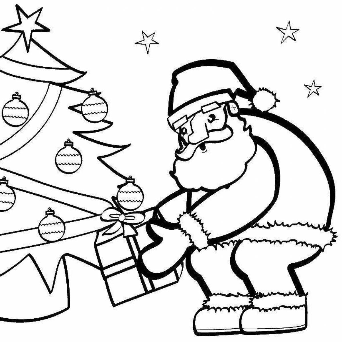 Santa Claus and Christmas tree #7