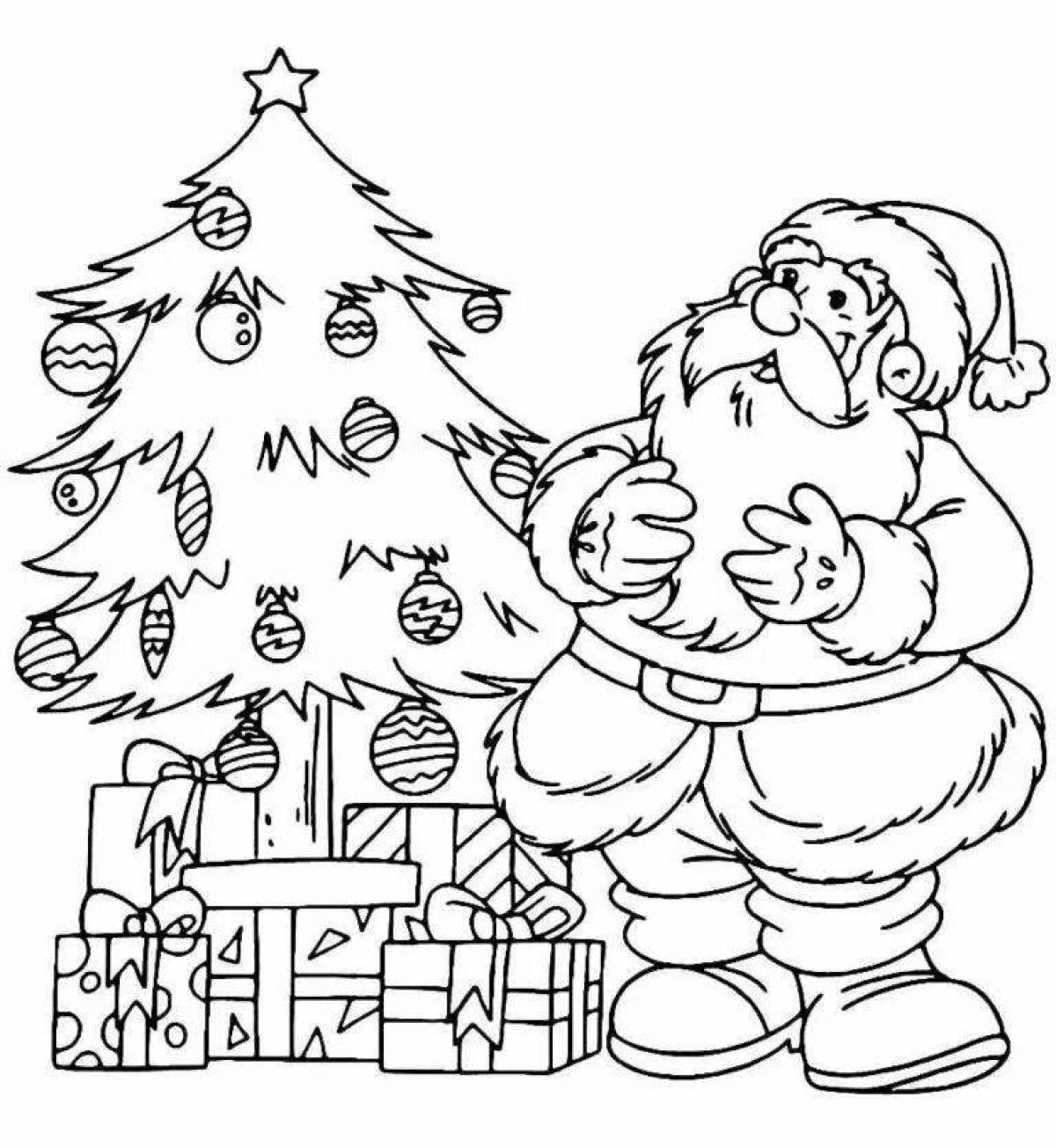 Santa Claus and Christmas tree #12