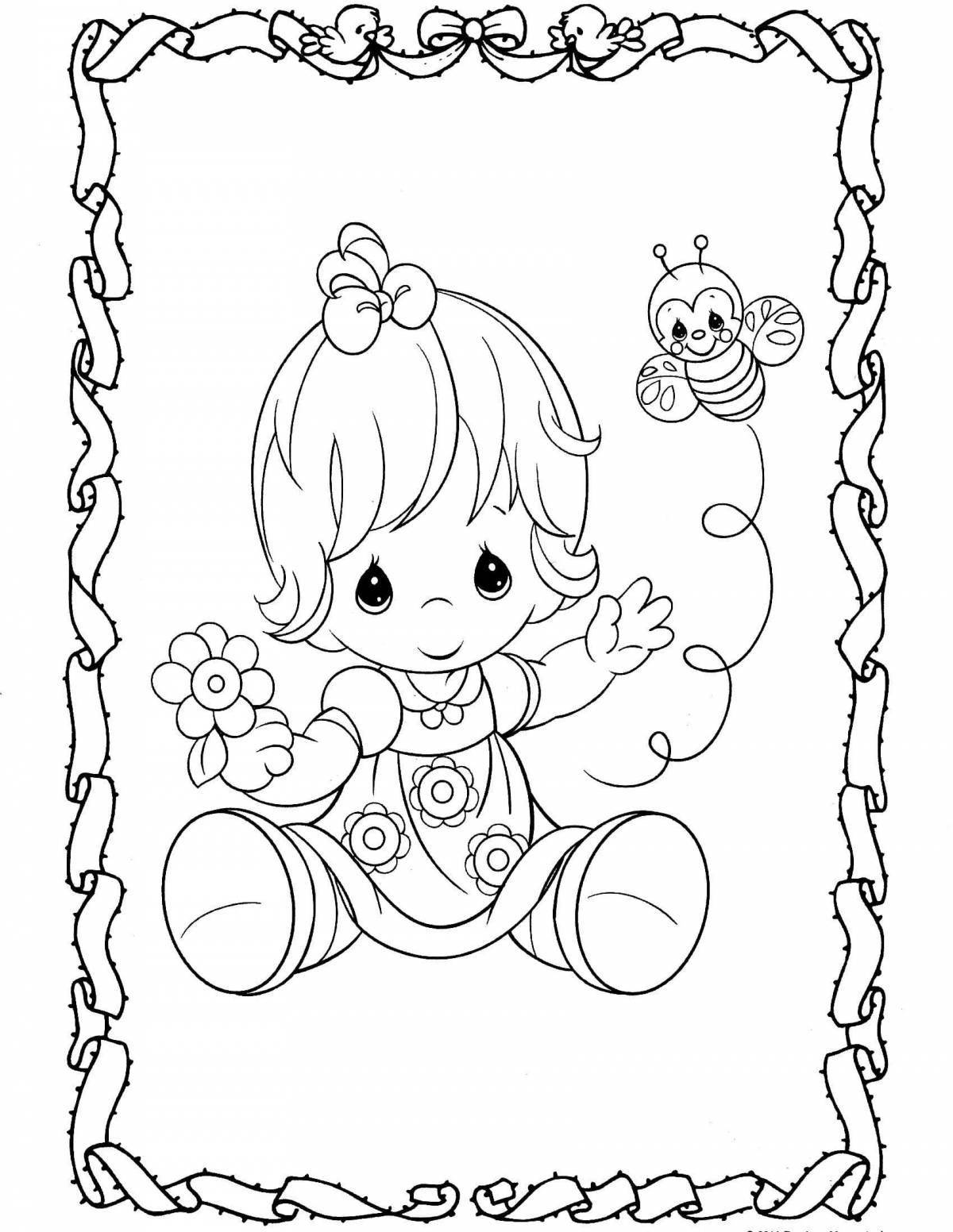 Color explosion lala coloring page