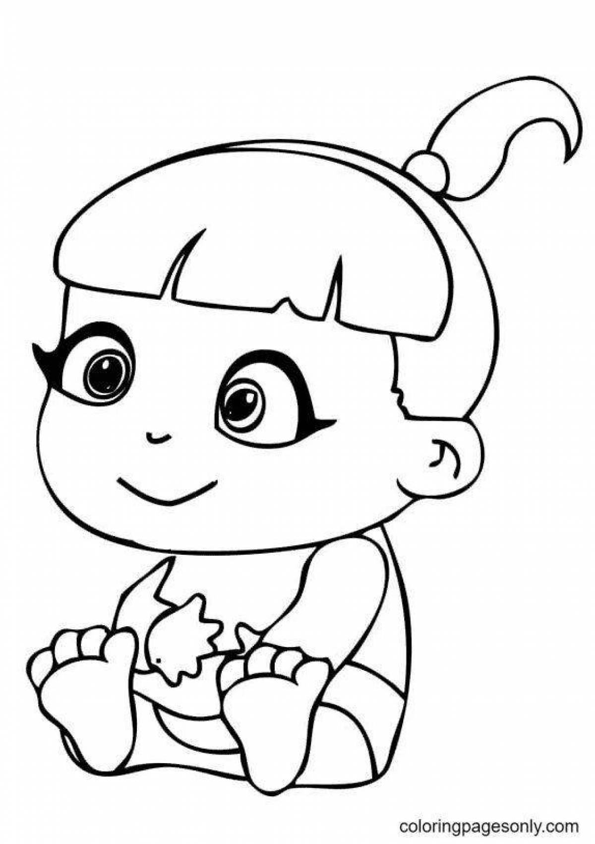 Color-mania lala coloring page