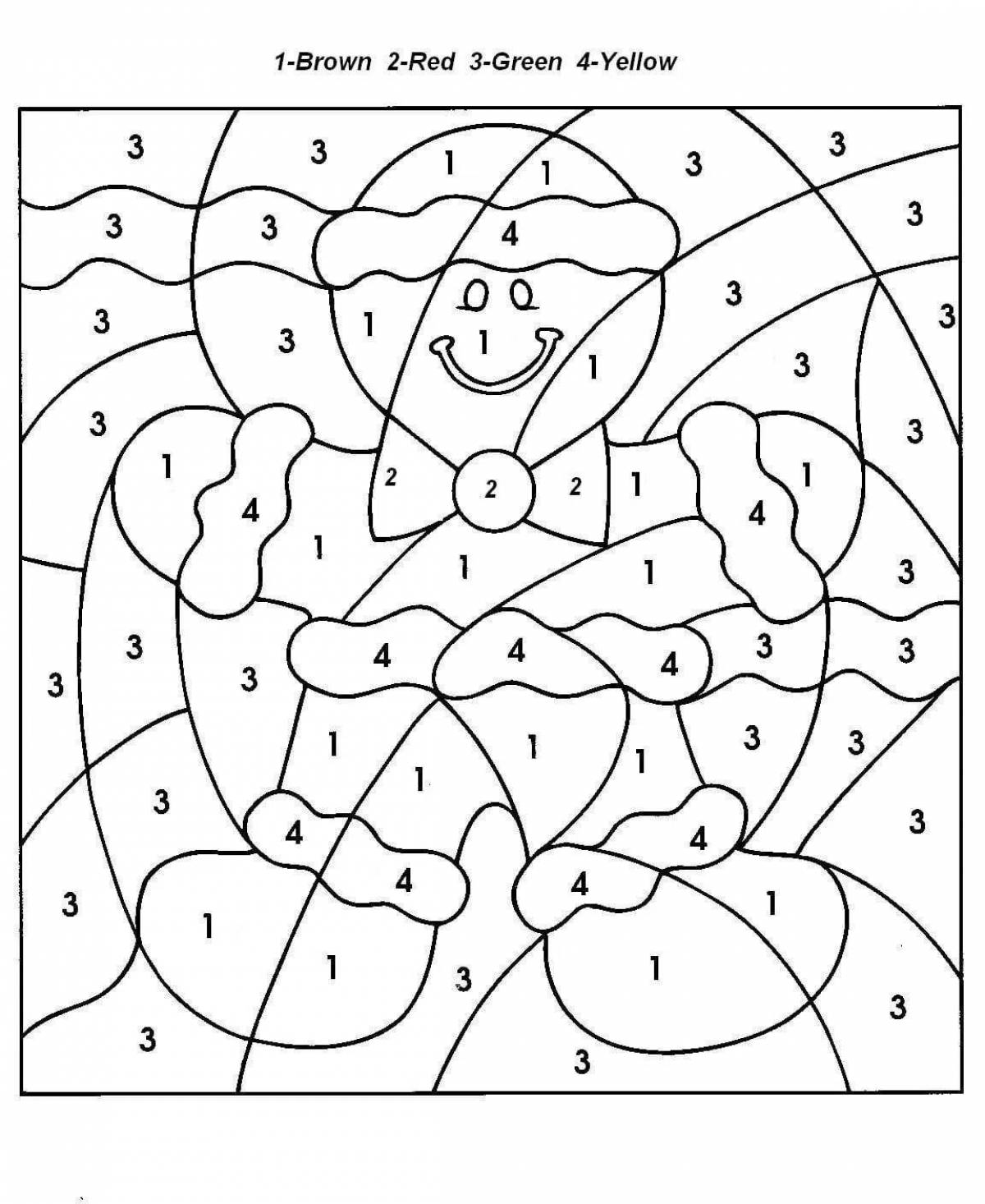 Creative art coloring games with numbers