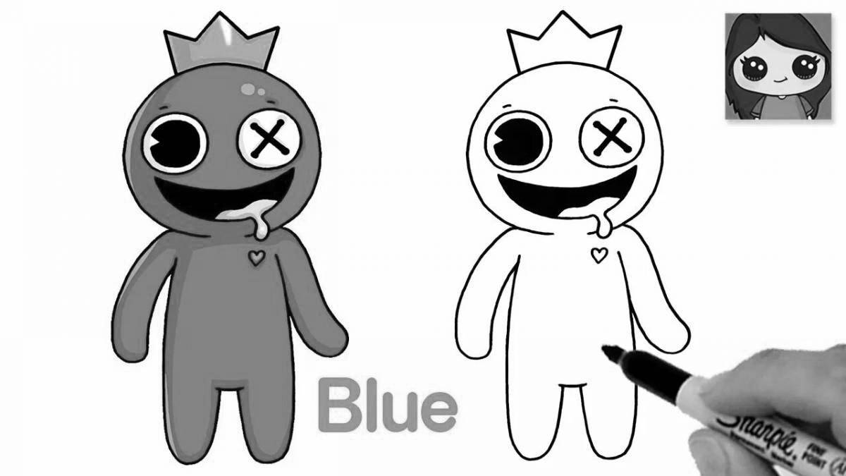 Sweet coloring rainbow friends monsters roblox