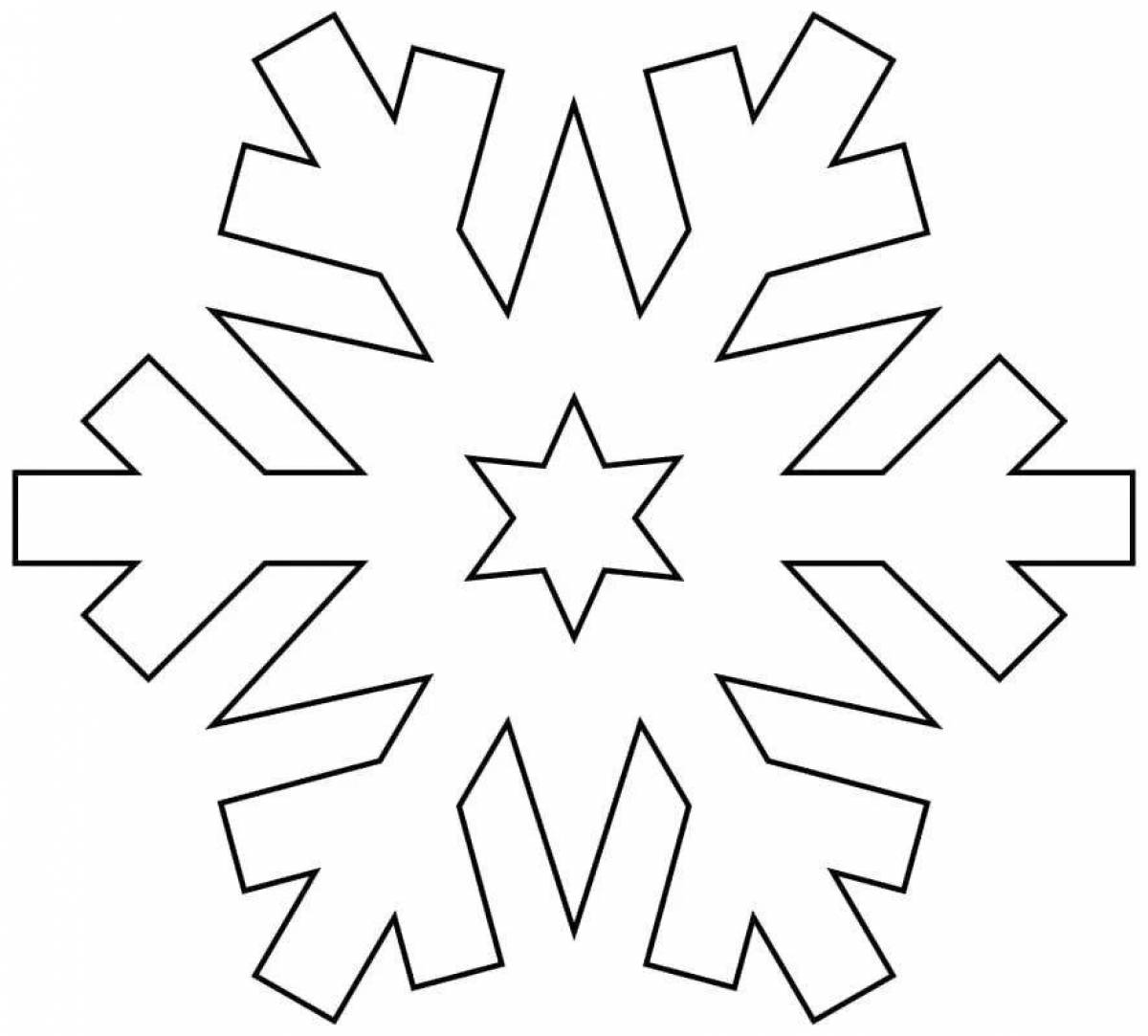 Violent snowflake coloring book for 4-5 year olds