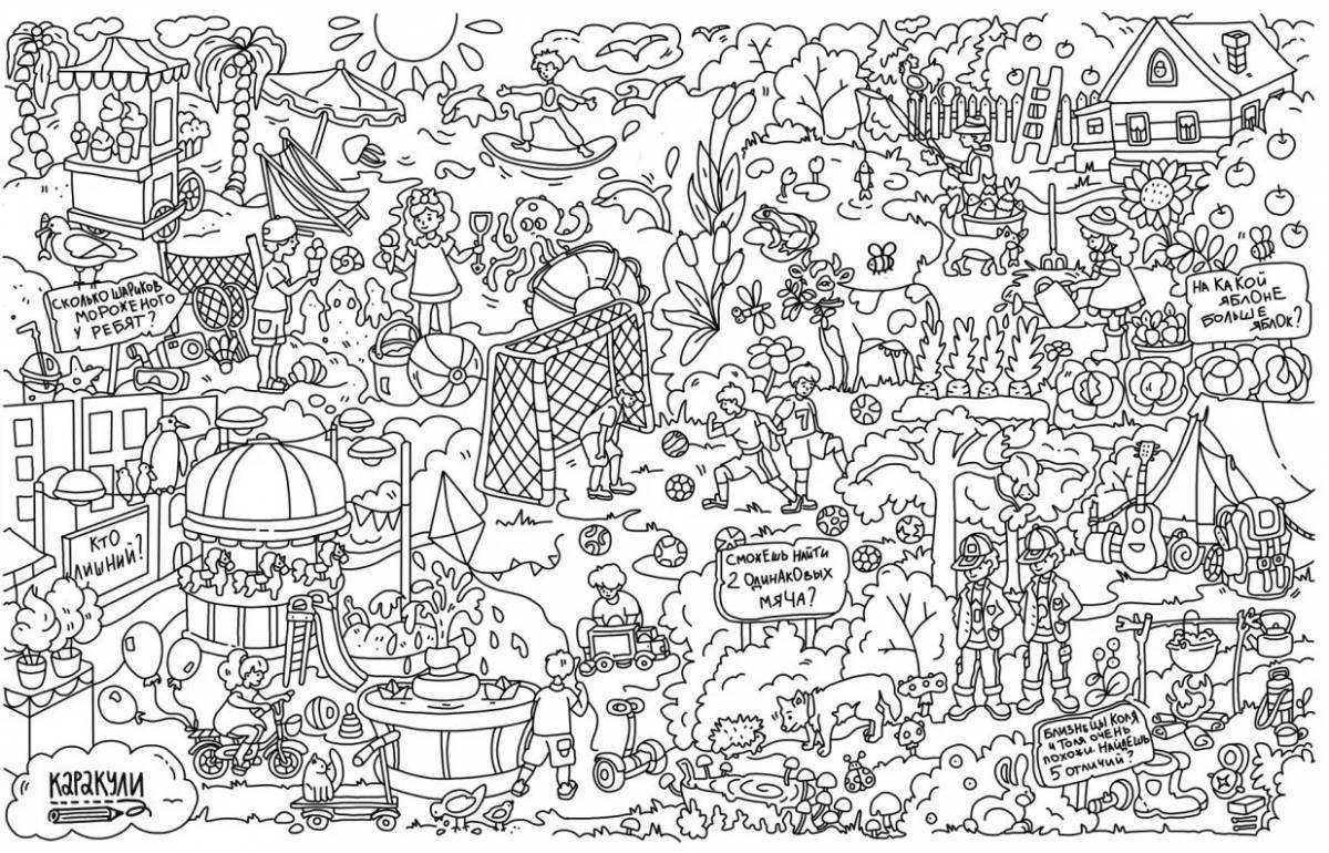 Tempting coloring huge page