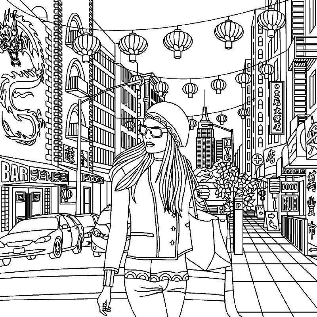 Glowing Hudson coloring page