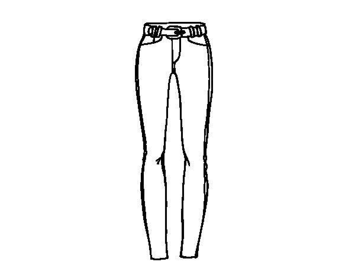 Coloring page dazzling jeans