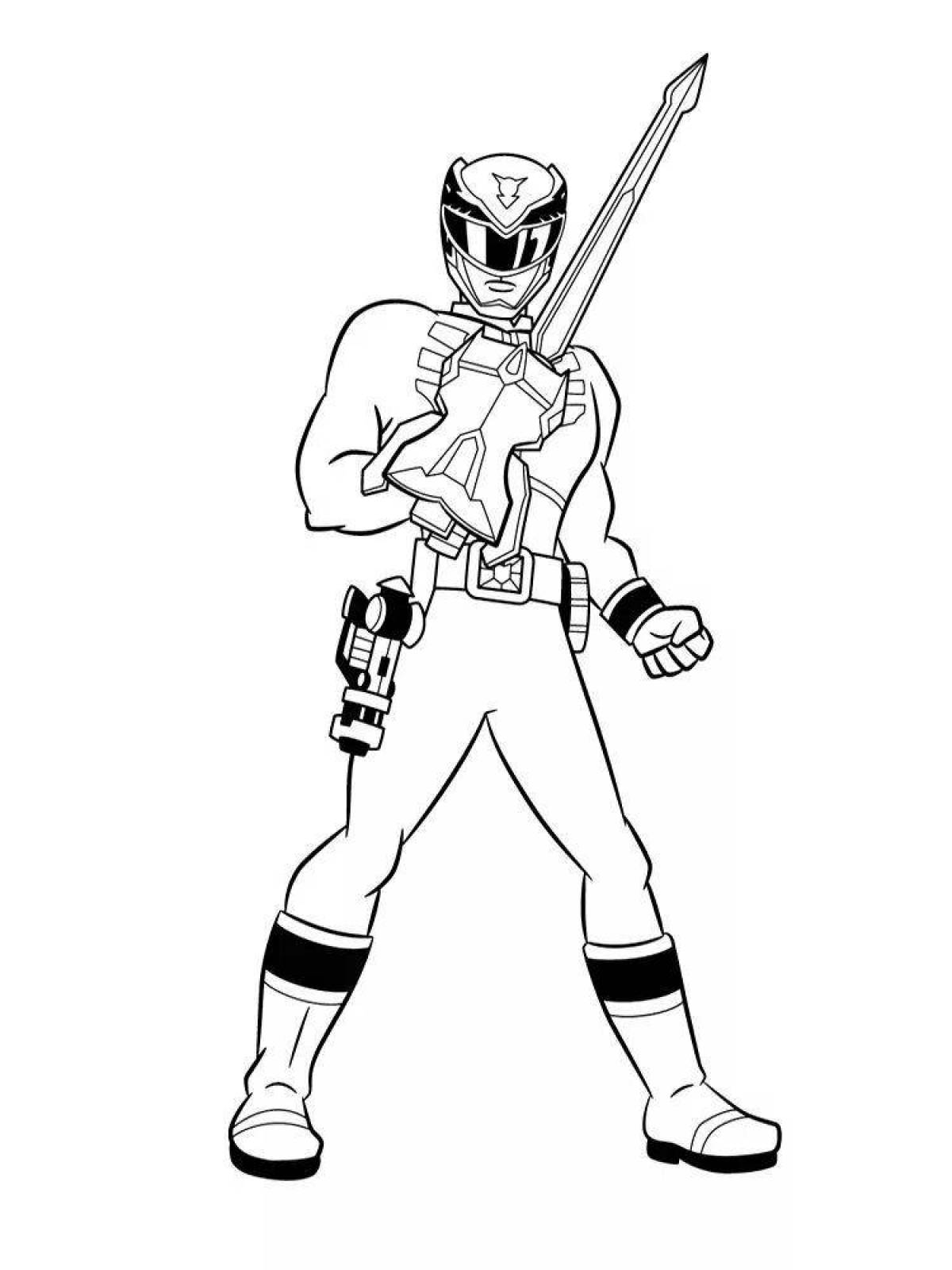 Luminous power coloring page