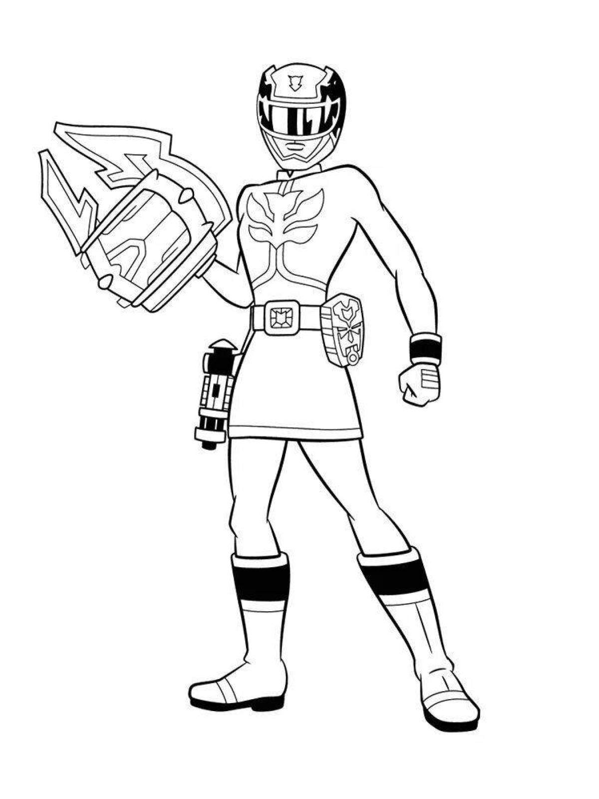 Dazzling Power coloring page