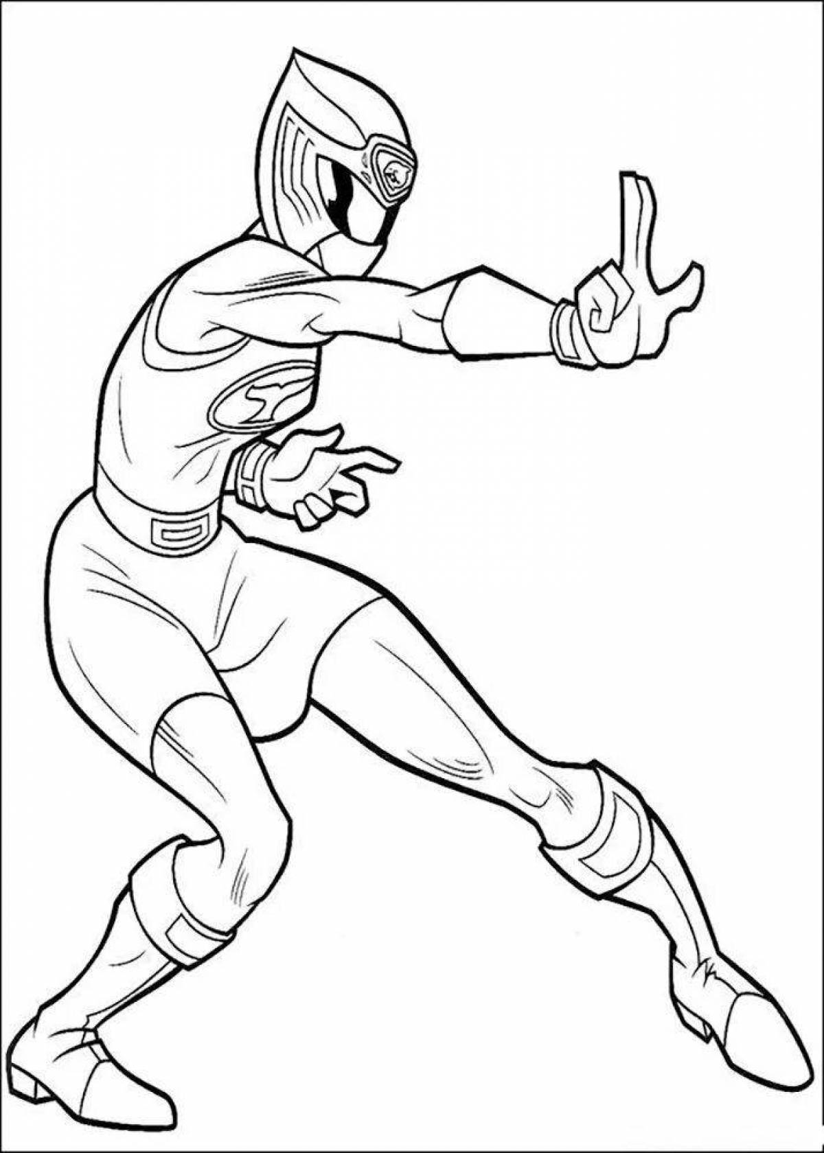 Intense Strength Coloring Page