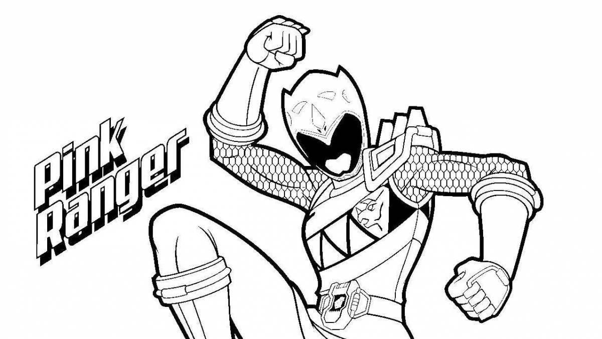Animated power coloring page