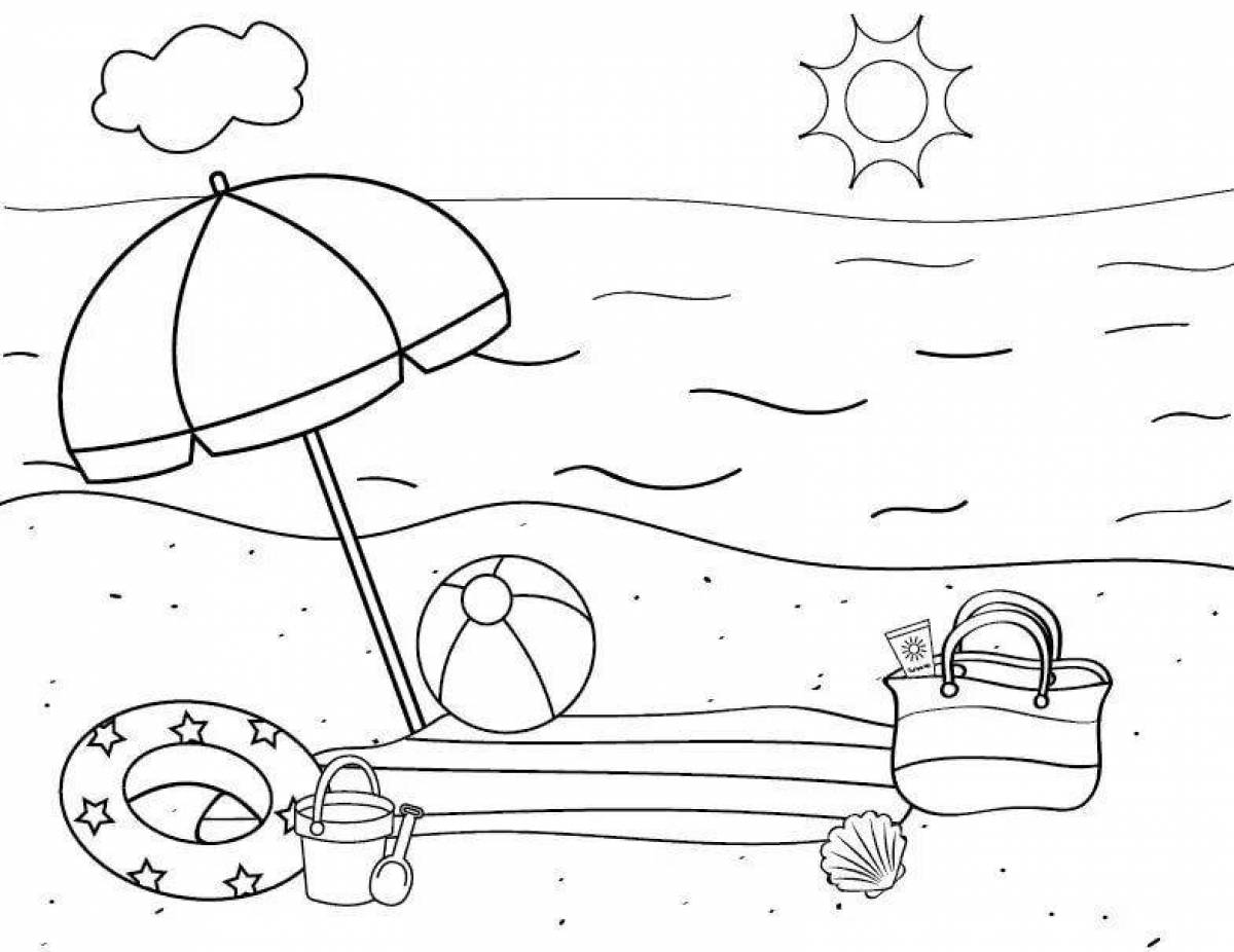 Great summer coloring book