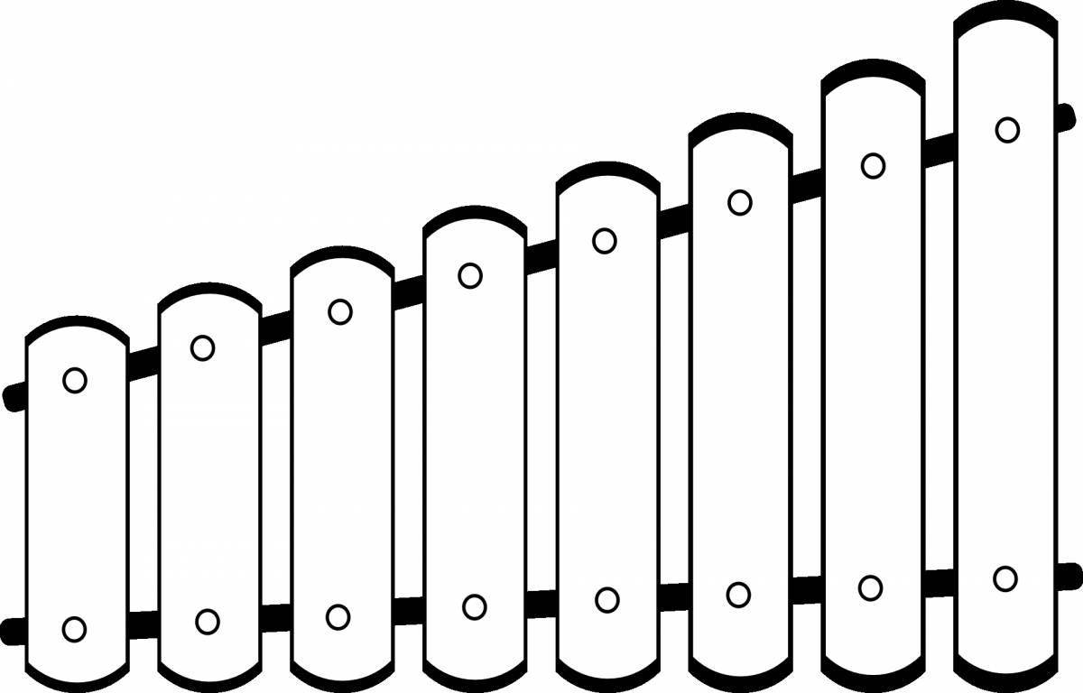 Great xylophone coloring book
