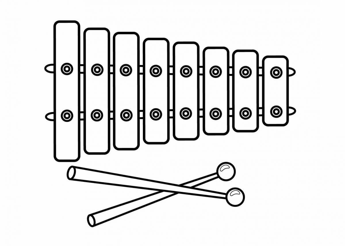 Xylophone cool coloring book