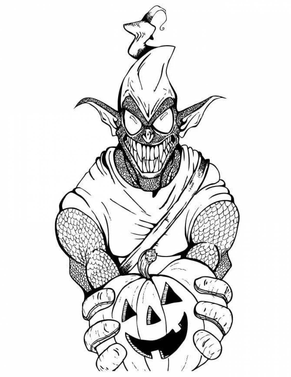 Living goblin coloring page
