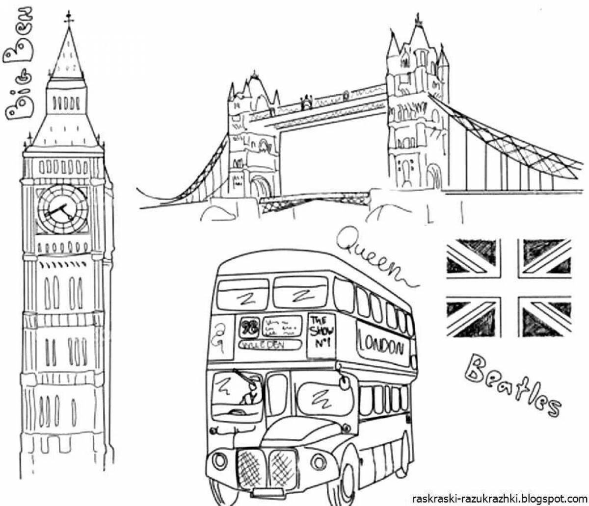 Exotic coloring pages of the countries of the world
