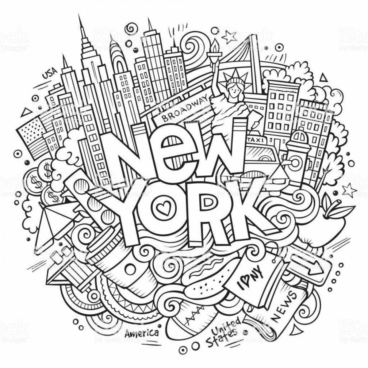 Shining coloring pages of the world