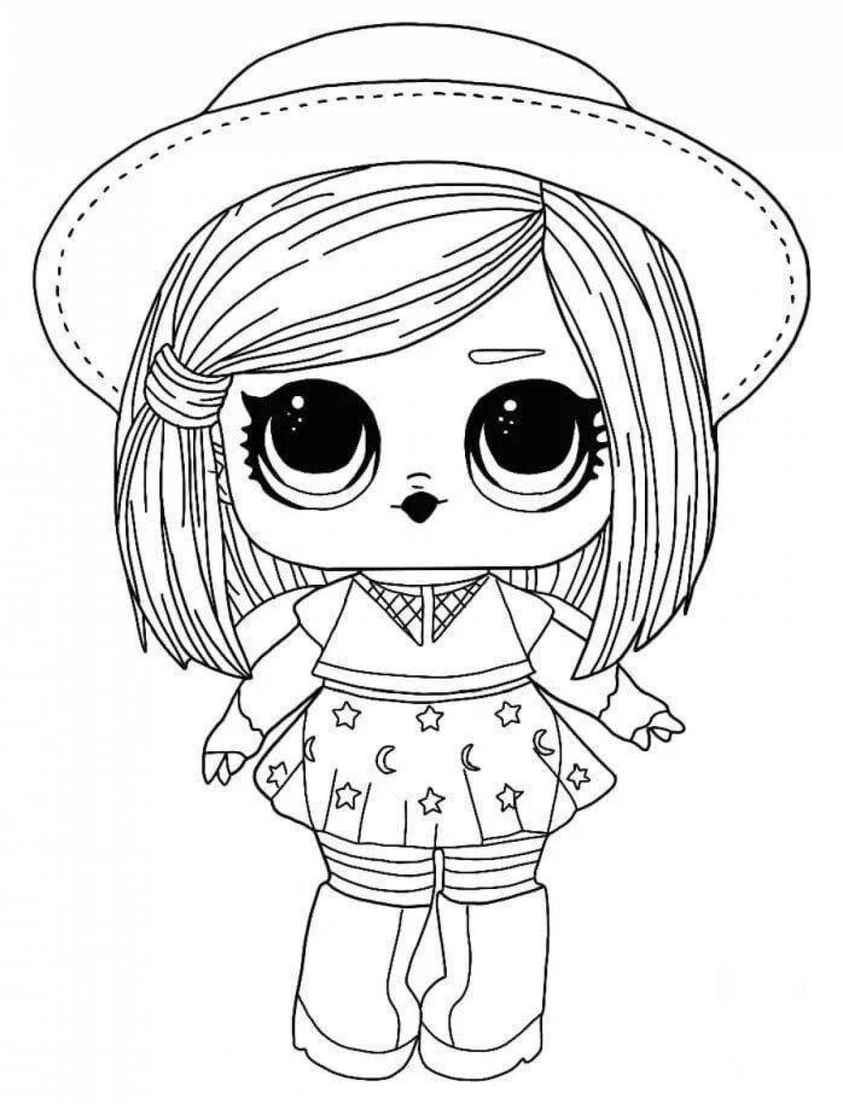 Amazing lo doll coloring page