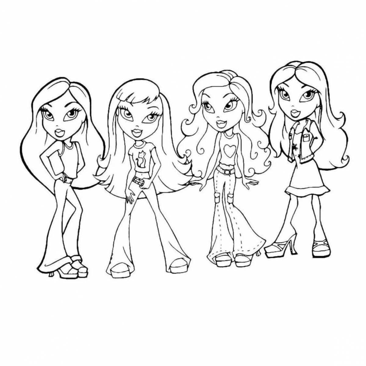 Humorous coloring page enable
