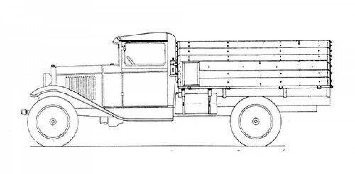 Как нарисовать полуторку