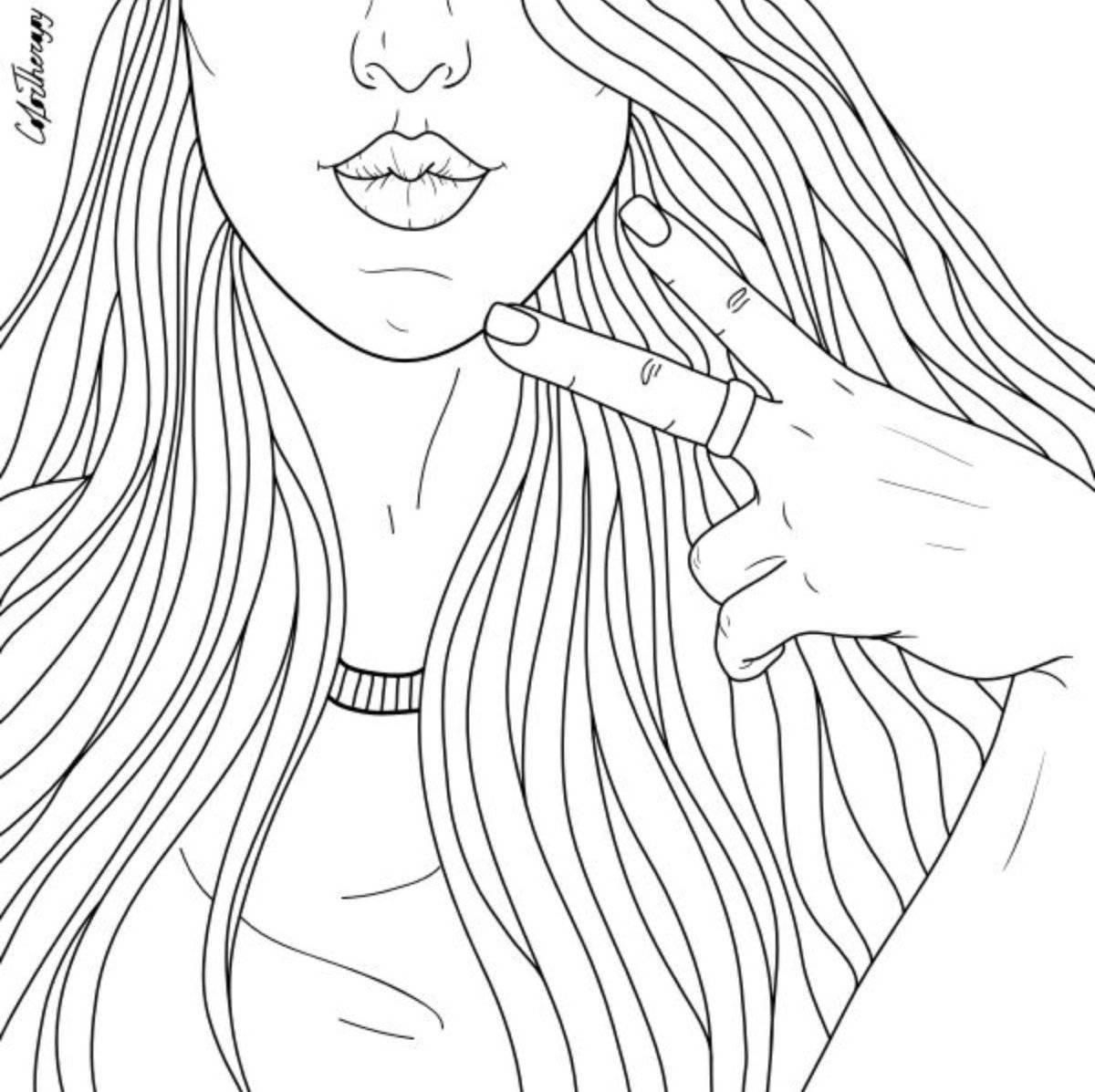 Flashing glitter coloring page