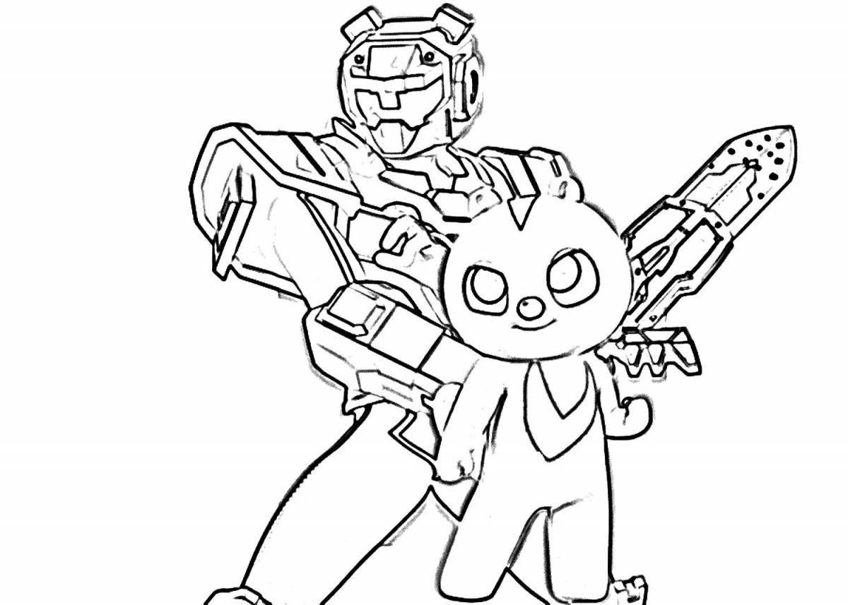 Splendid miniforce x coloring page