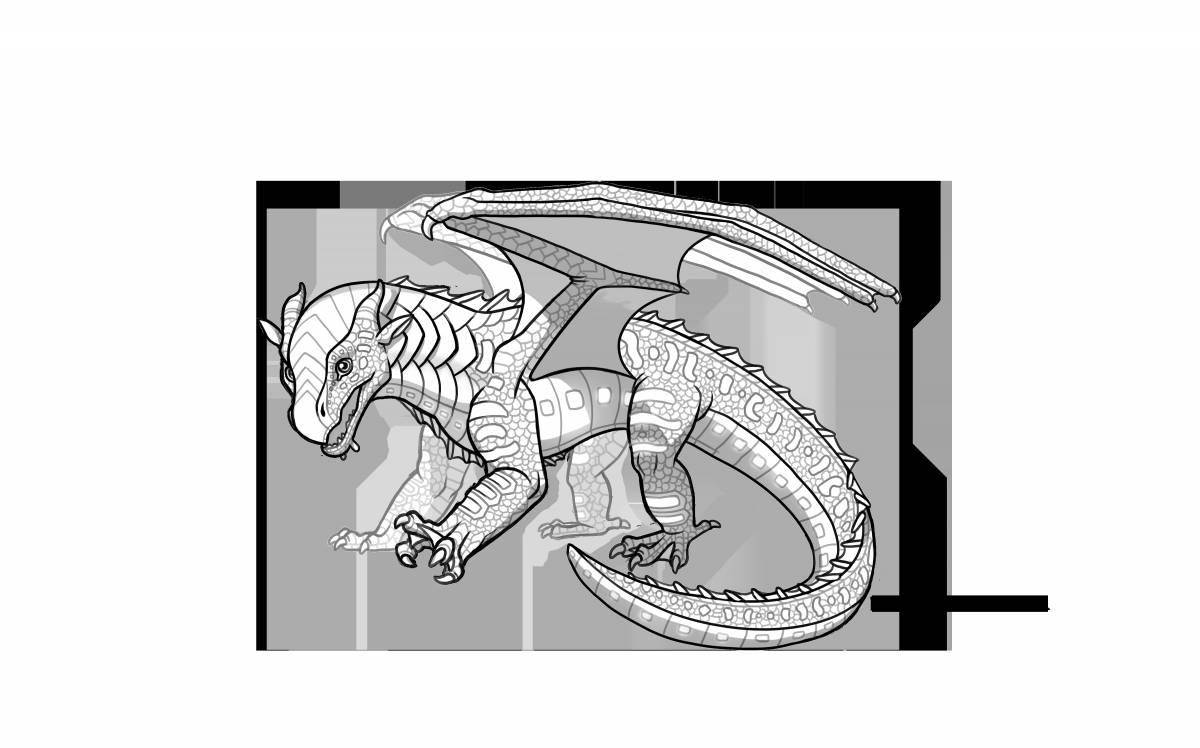 Radiant coloring page dragon saga