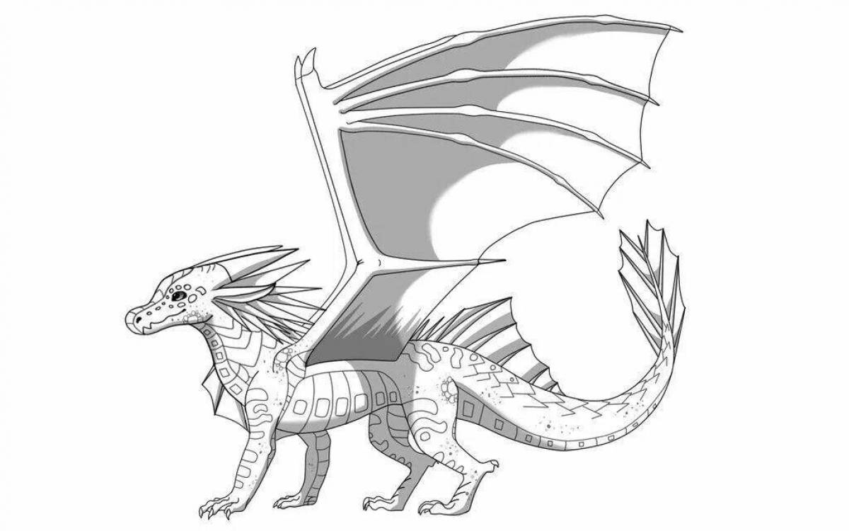 Royal coloring dragon saga