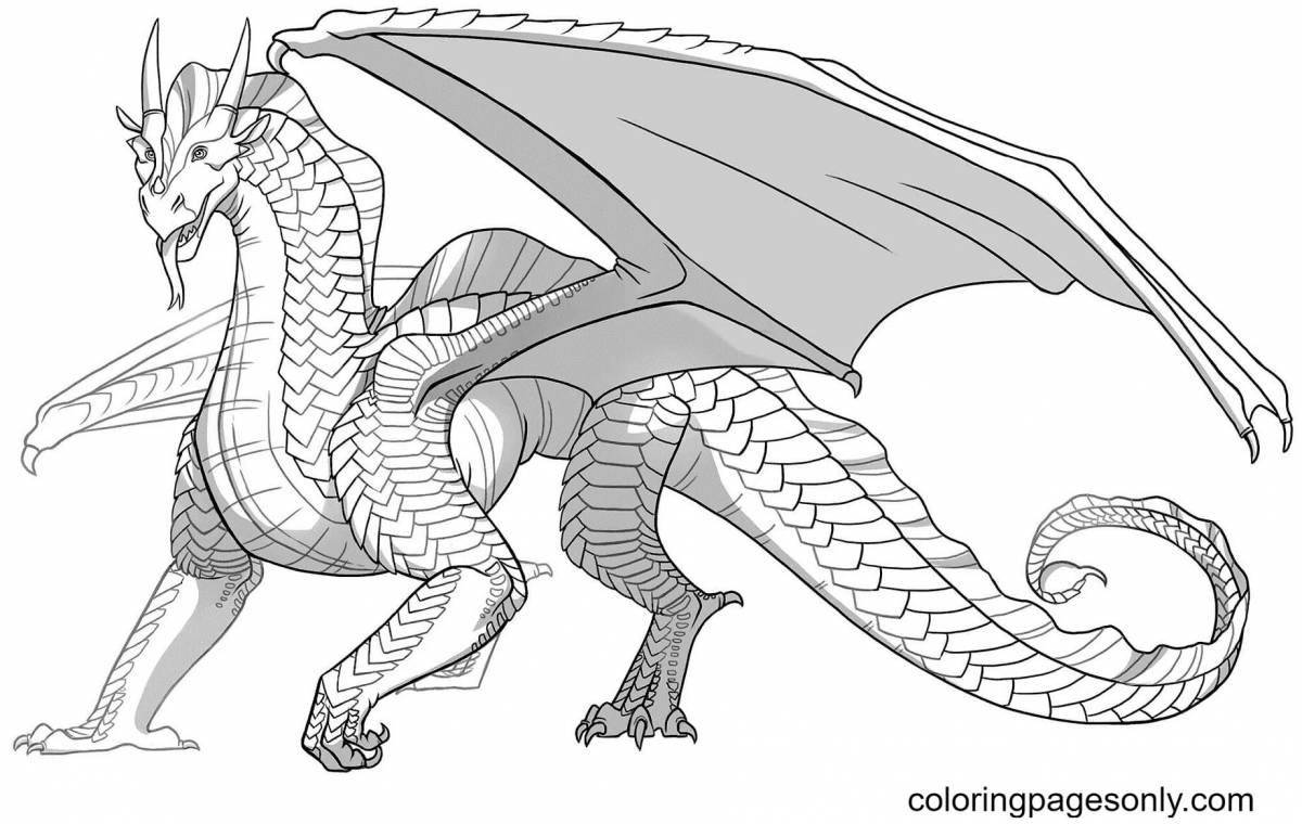 Dazzling dragon saga coloring book