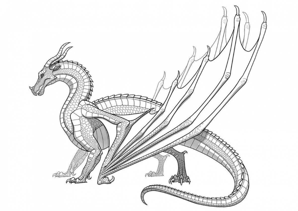Great dragon saga coloring book