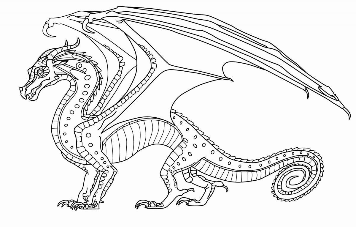 Грандиозная раскраска dragon saga