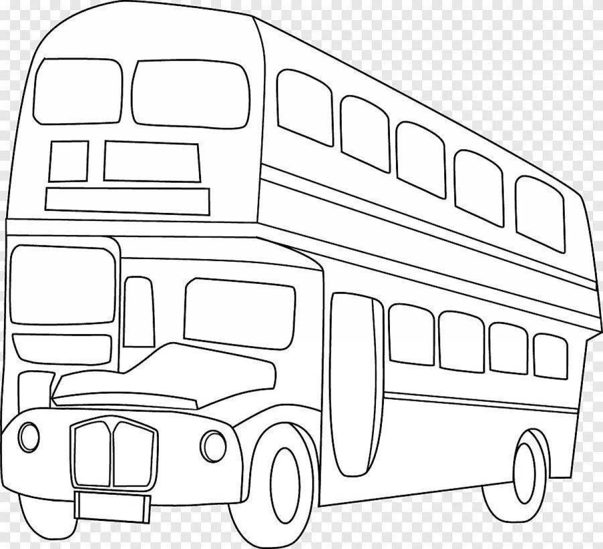 Дабл Деккер автобус рисунок