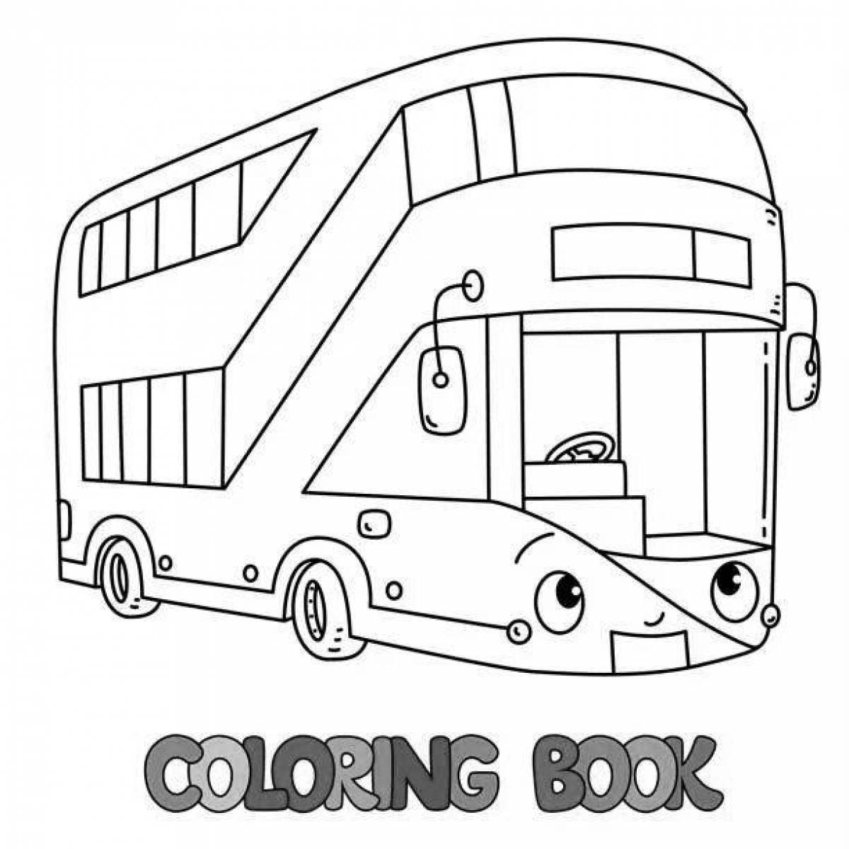 Funny two-story coloring book